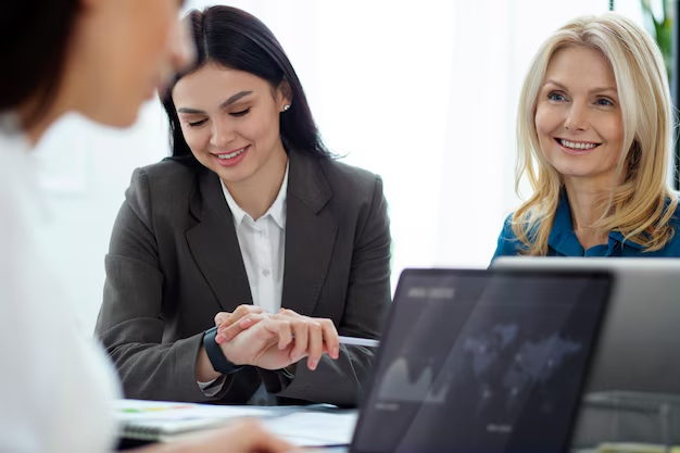 Business team collaborating